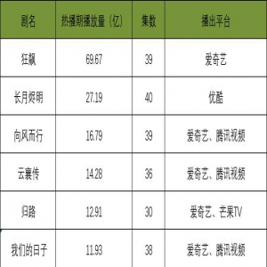 把上半年播放量前20名看过，腰部剧的价值不可小觑