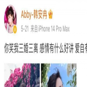 韩安冉首次回应四婚 每一任老公都什么来头？