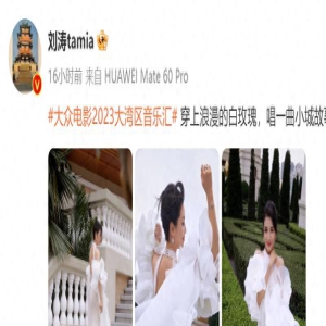 45岁刘涛晒白色婚纱照！笑容灿烂似少女，粉丝狂呼：老婆太美了